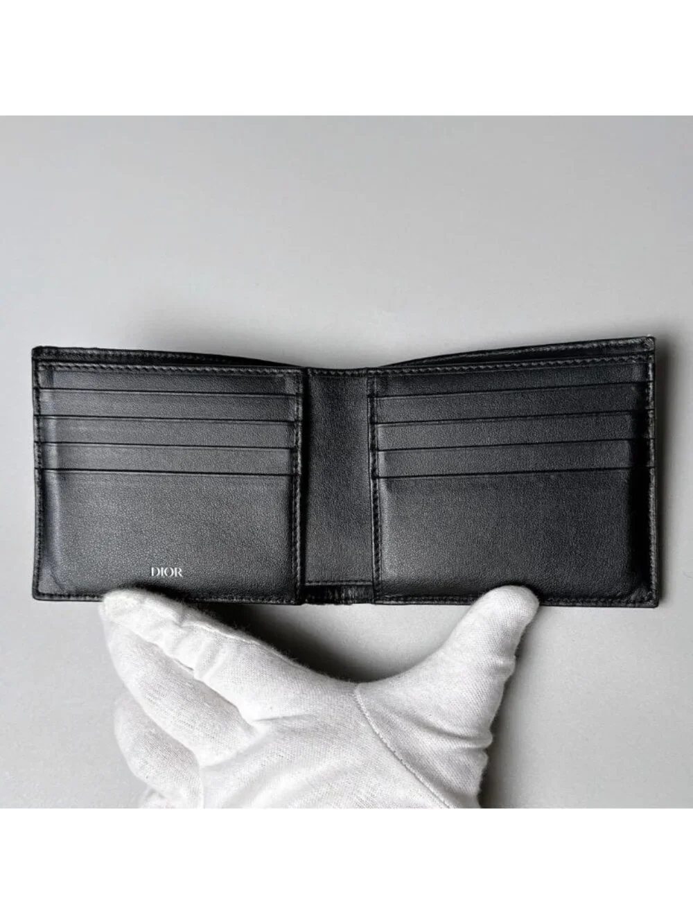 Dior Oblique Bifold Wallet Blue